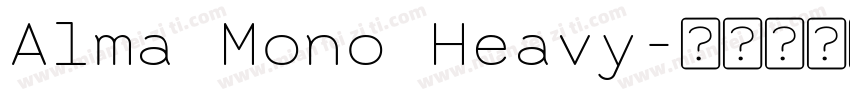 Alma Mono Heavy字体转换